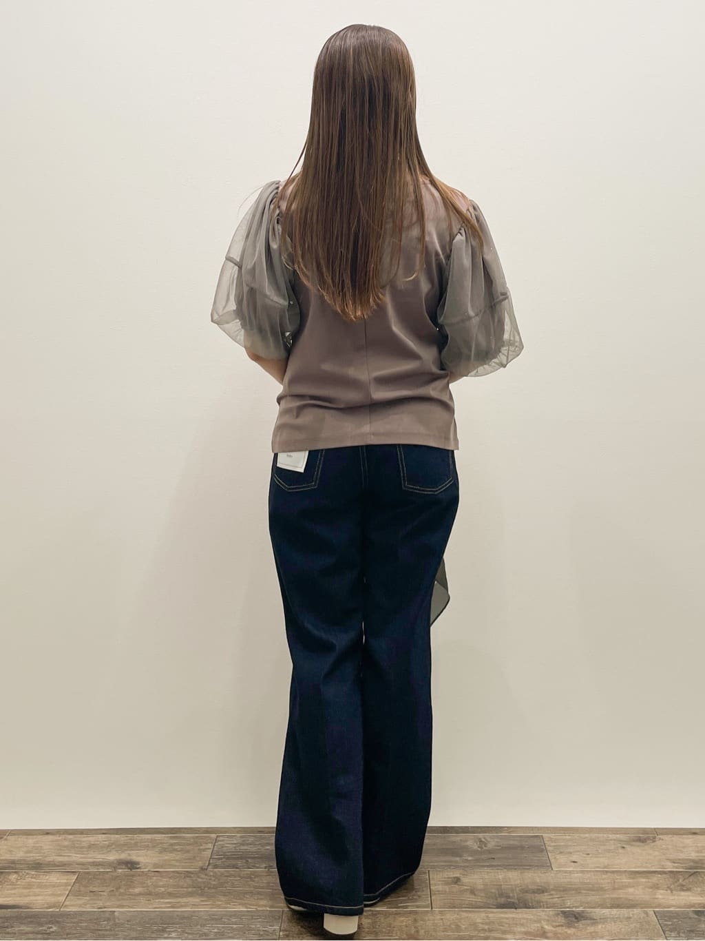 Asukaさんの「OPAQUE.CLIP｜チュールドッキングバルーントップス【洗濯機洗い可／接触冷感】」を使ったコーディネート