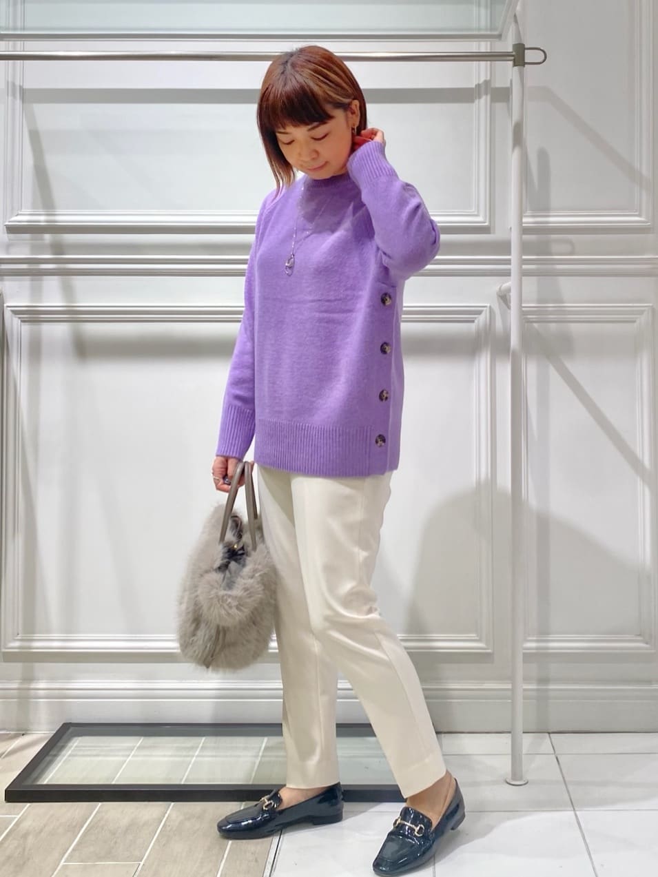 AKKOさんの「UNTITLED｜【あったか素材/ストレッチ性】裏起毛テーパードパンツ」を使ったコーディネート