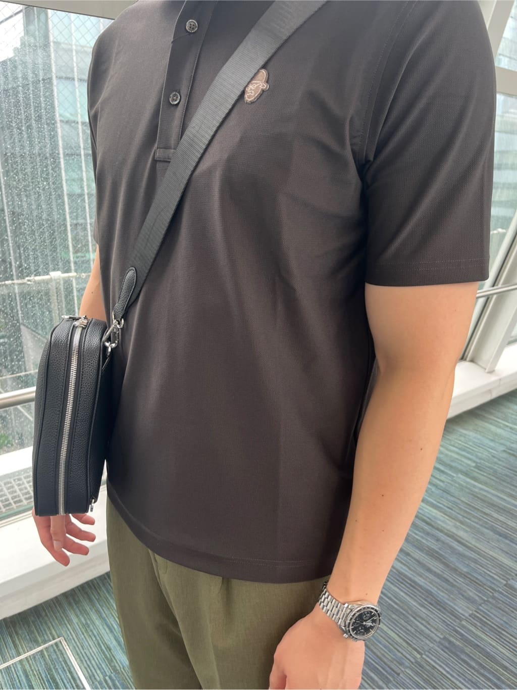 Tsubasaさんの「TAKEO KIKUCHI｜マイクロファイバークロスボディバッグ」を使ったコーディネート