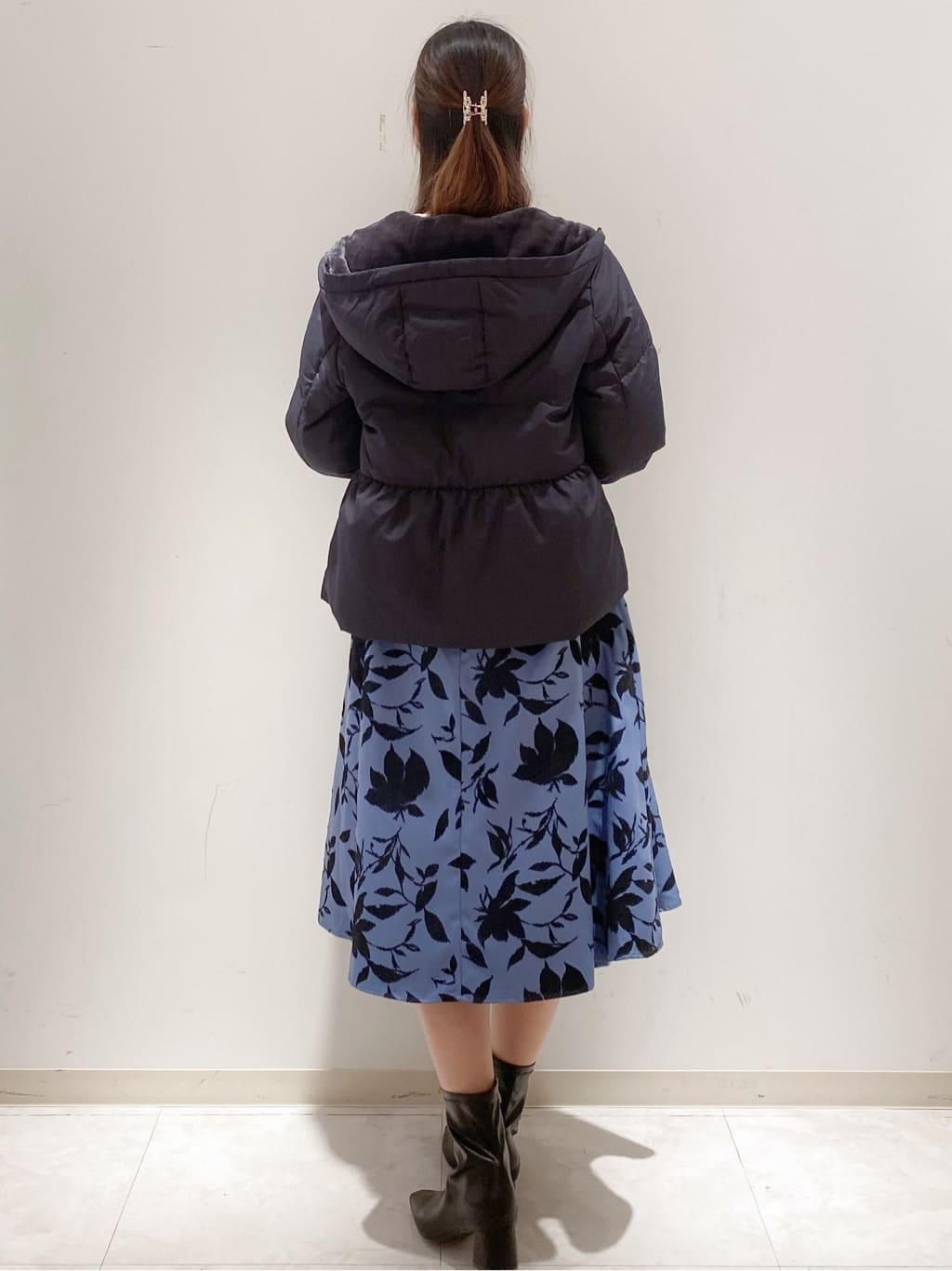yurinaさんの「index｜ふんわりボトルネックパフスリーブニット【洗濯機OK】」を使ったコーディネート