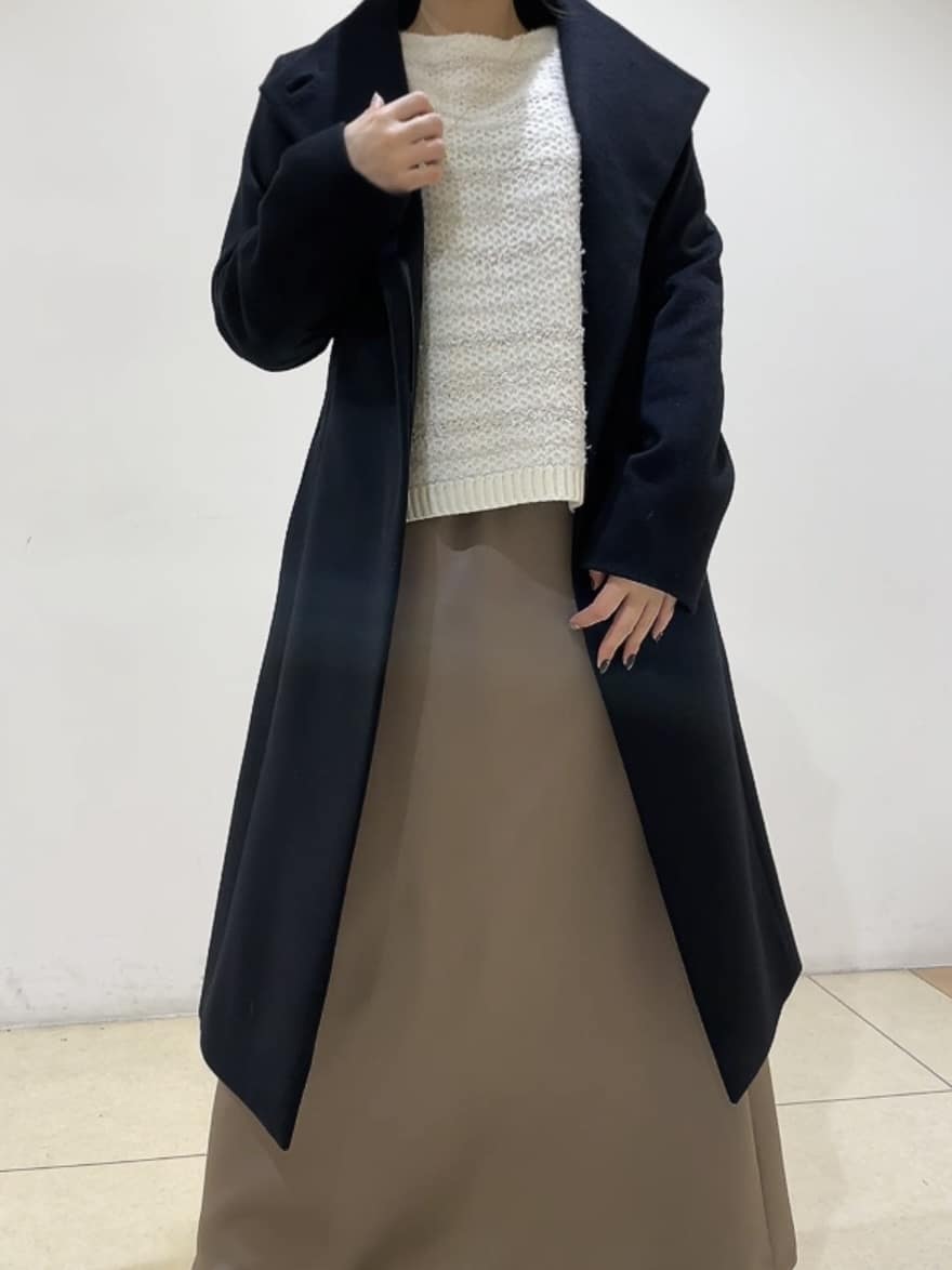 watanabeさんの「UNTITLED｜【きれいめ/スタイリッシュ】2WAYスタンドカラーロングコート」を使ったコーディネート