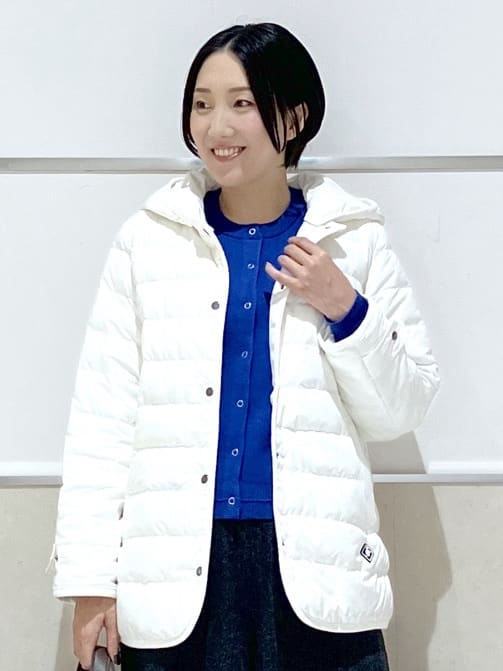eriko さんの「Dessin｜【撥水・2WAY】ミュラーダウンコートミドル丈」を使ったコーディネート