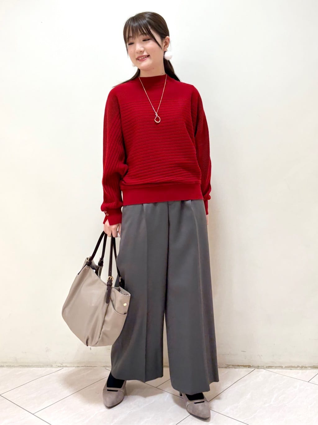 mikiさんの「Reflect｜【腰周りすっきり◎】ワイドクロップドパンツ」を使ったコーディネート