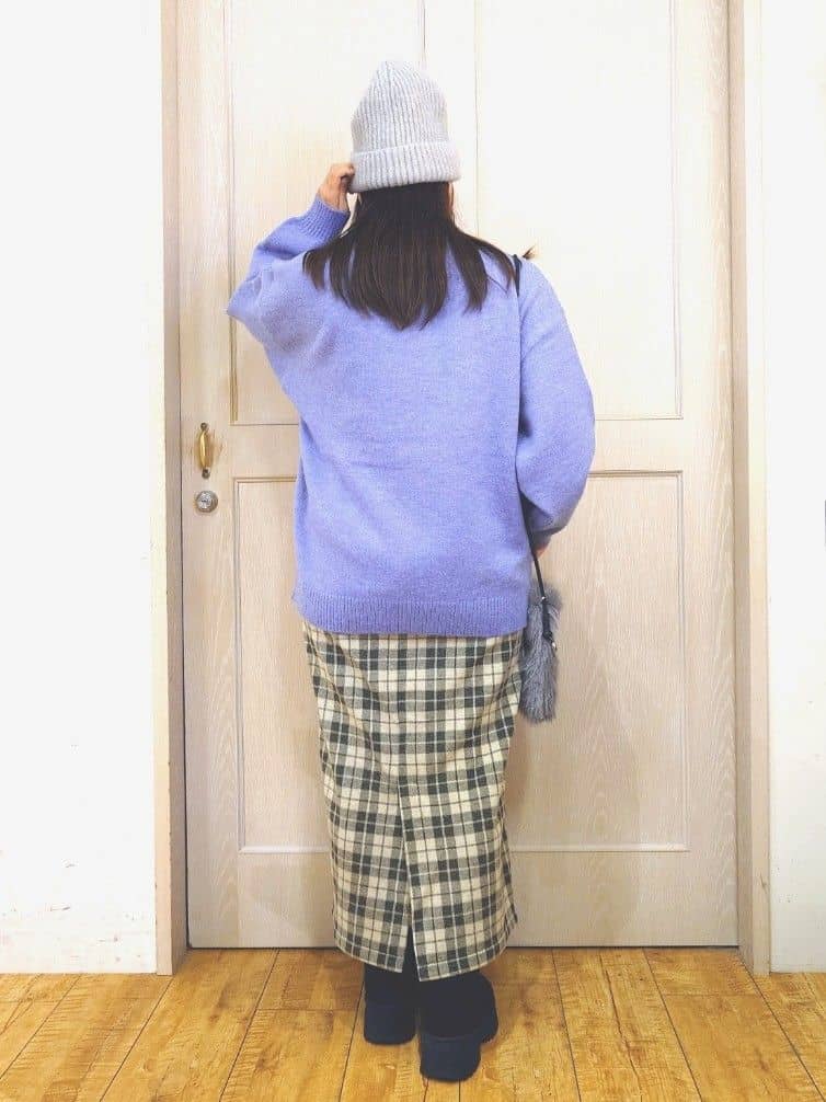 とろろさんの「SHOO･LA･RUE｜【旭山動物園応援商品】ゆるアニマル ふわふわジャカードニット」を使ったコーディネート