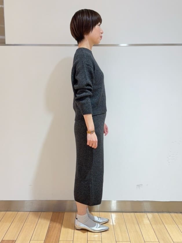 あやさんの「UNTITLED｜【セットアップ可/ゆったり】ウール混ラメニット」を使ったコーディネート