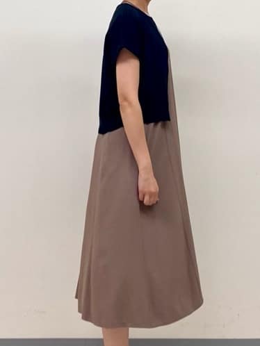 まいこさんの「INDIVI｜【UVケア】エアリージョーゼット キャミワンピース」を使ったコーディネート