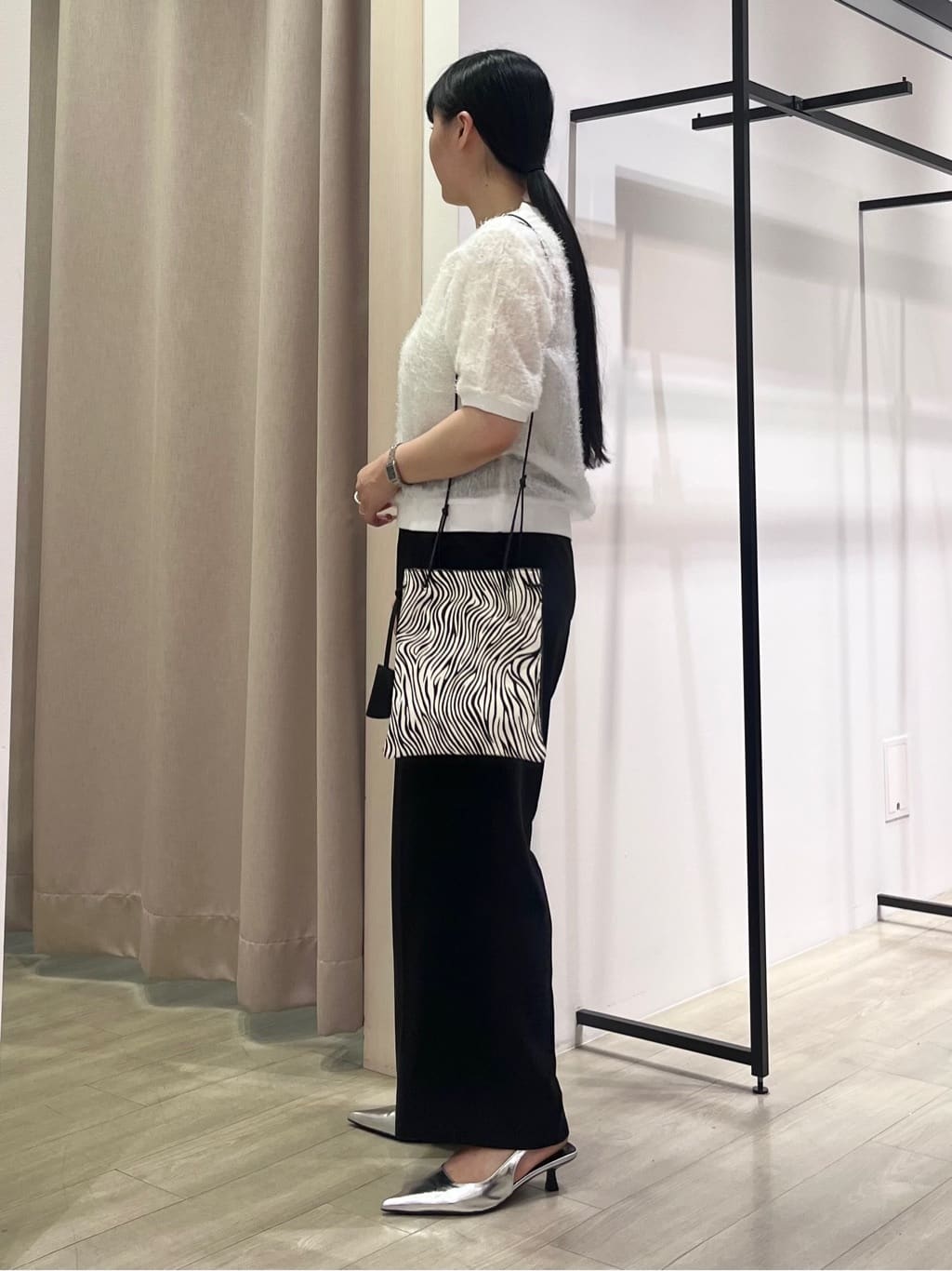 hasuさんの「INDIVI｜ヘアリージャカードトップス」を使ったコーディネート