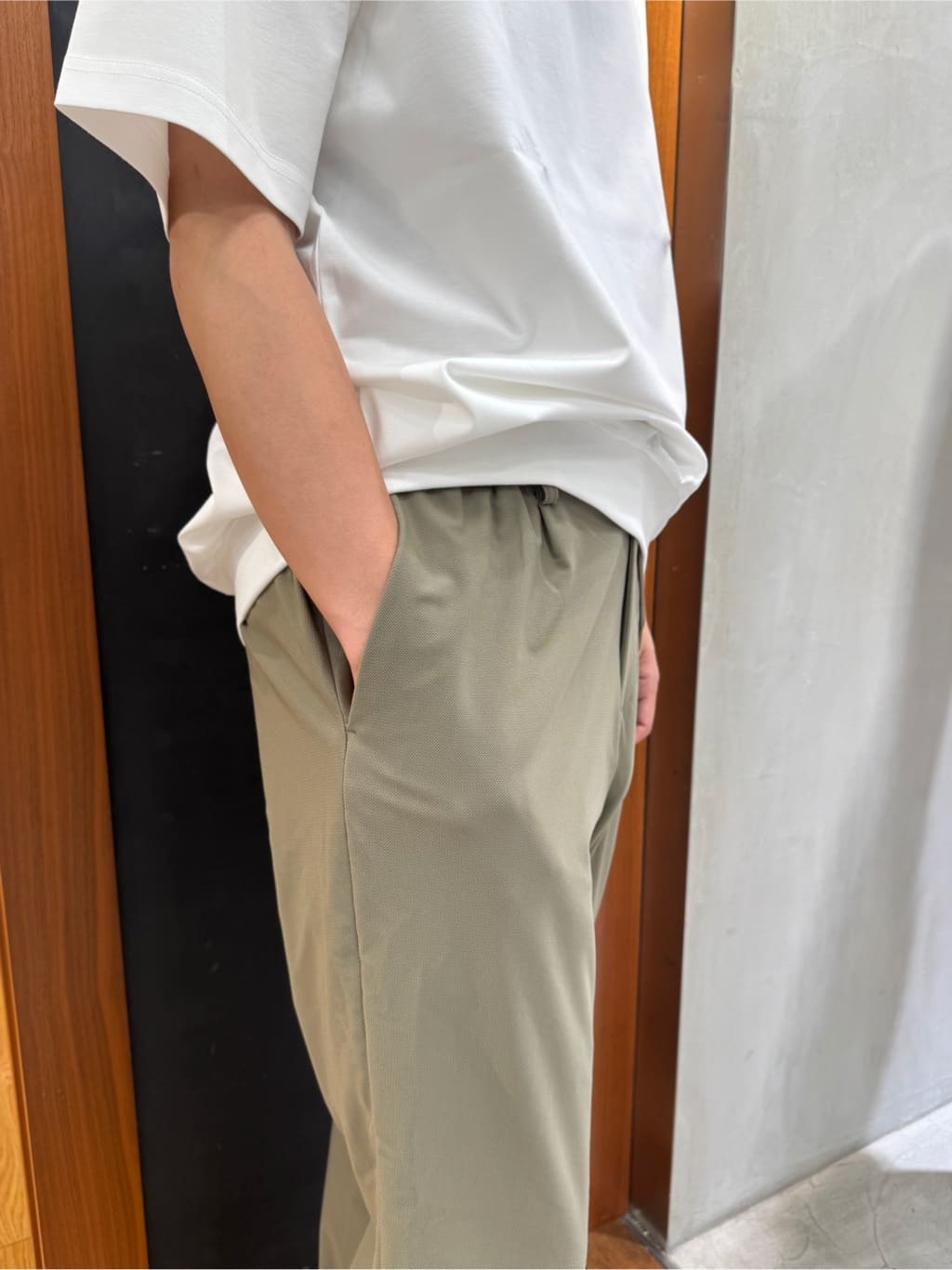 たくやさんの「TAKEO KIKUCHI｜【COOL CITY WEAR】エアートール オープンカラーシャツ /接触冷感・通気性」を使ったコーディネート