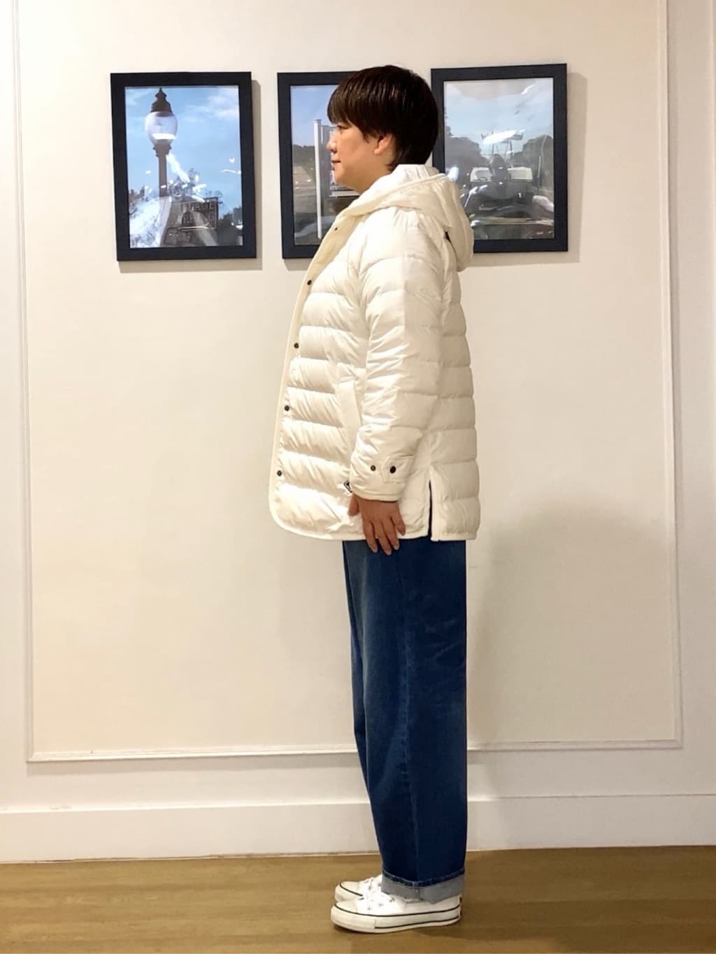 Hiroさんの「Dessin｜【撥水・2WAY】ミュラーダウンコートミドル丈」を使ったコーディネート