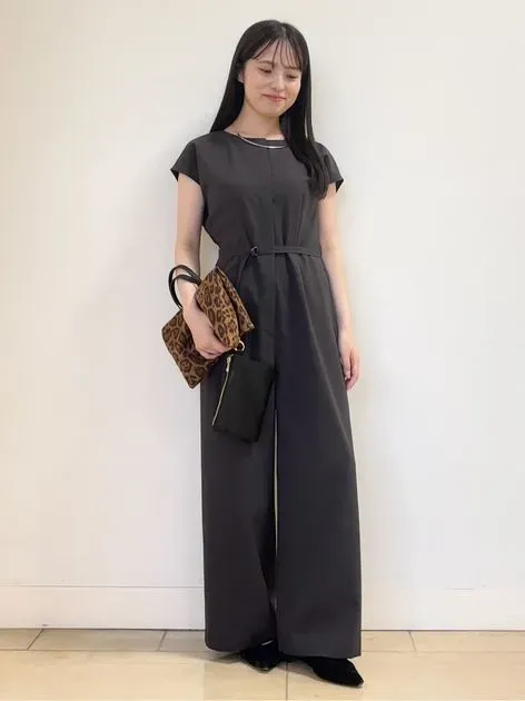 きれいめ/オールインワン】梳毛調合繊コンビネゾン（オールインワン