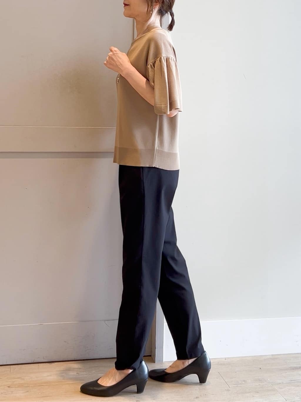 yamakoさんの「grove｜【冷感】サマーハイパーストレッチテーパードパンツ」を使ったコーディネート