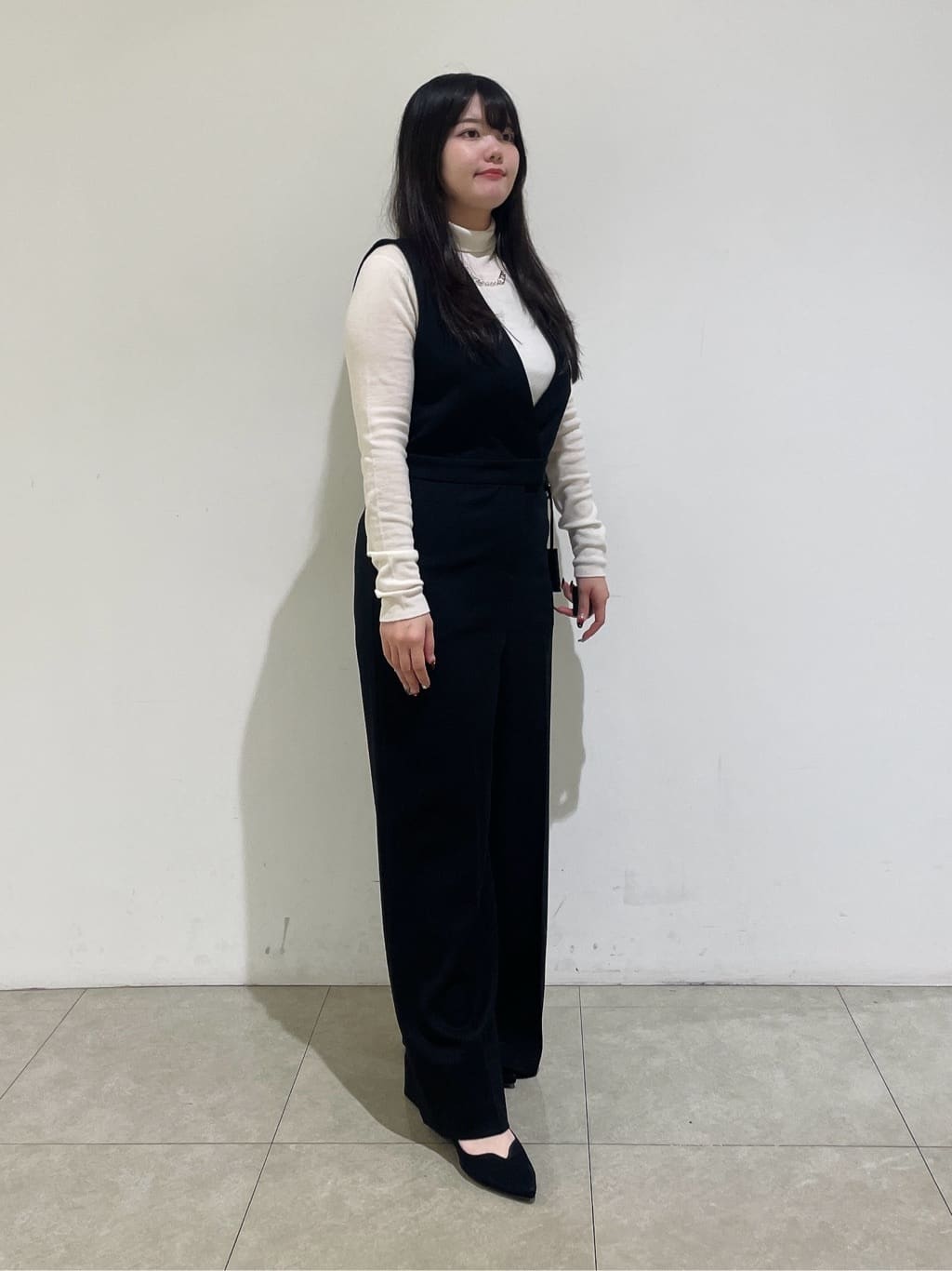 emikaさんの「INDIVI｜【洗える／薄手／ラメ】シアーラメニット」を使ったコーディネート