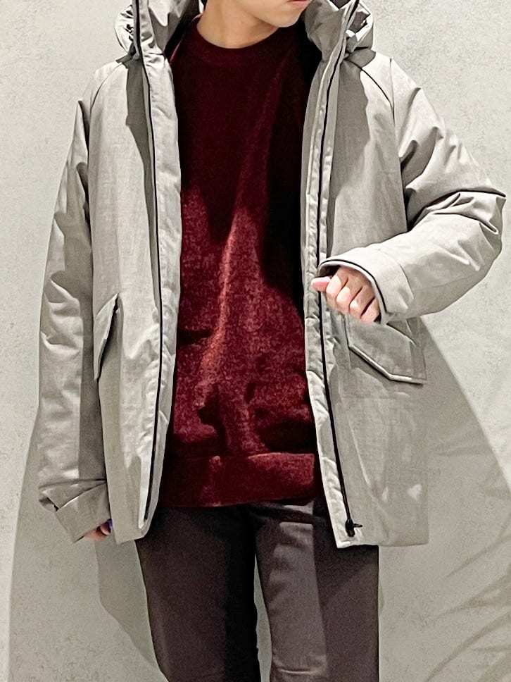 SHI-MAさんの「THE SHOP TK｜【軽くて、暖かい】SORONA／ソロナ 中綿ブルゾン 防風/軽量/洗濯機OK/フード脱着可」を使ったコーディネート