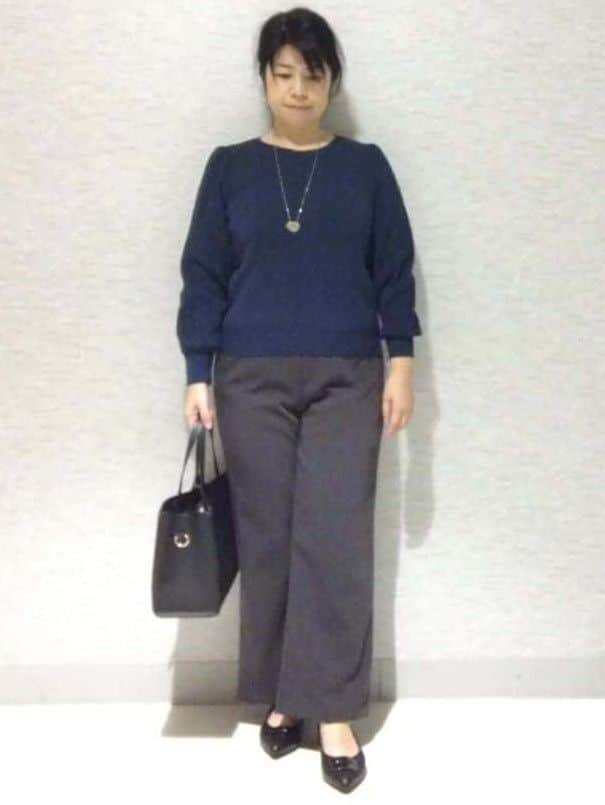 sakoさんの「Reflect｜【ウエスト総ゴム／セットアップ可】フルレングスストレートパンツ」を使ったコーディネート