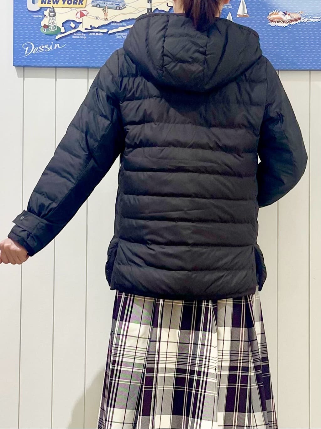 uwatokoさんの「Dessin｜【撥水・2WAY】ミュラーダウンコートミドル丈」を使ったコーディネート