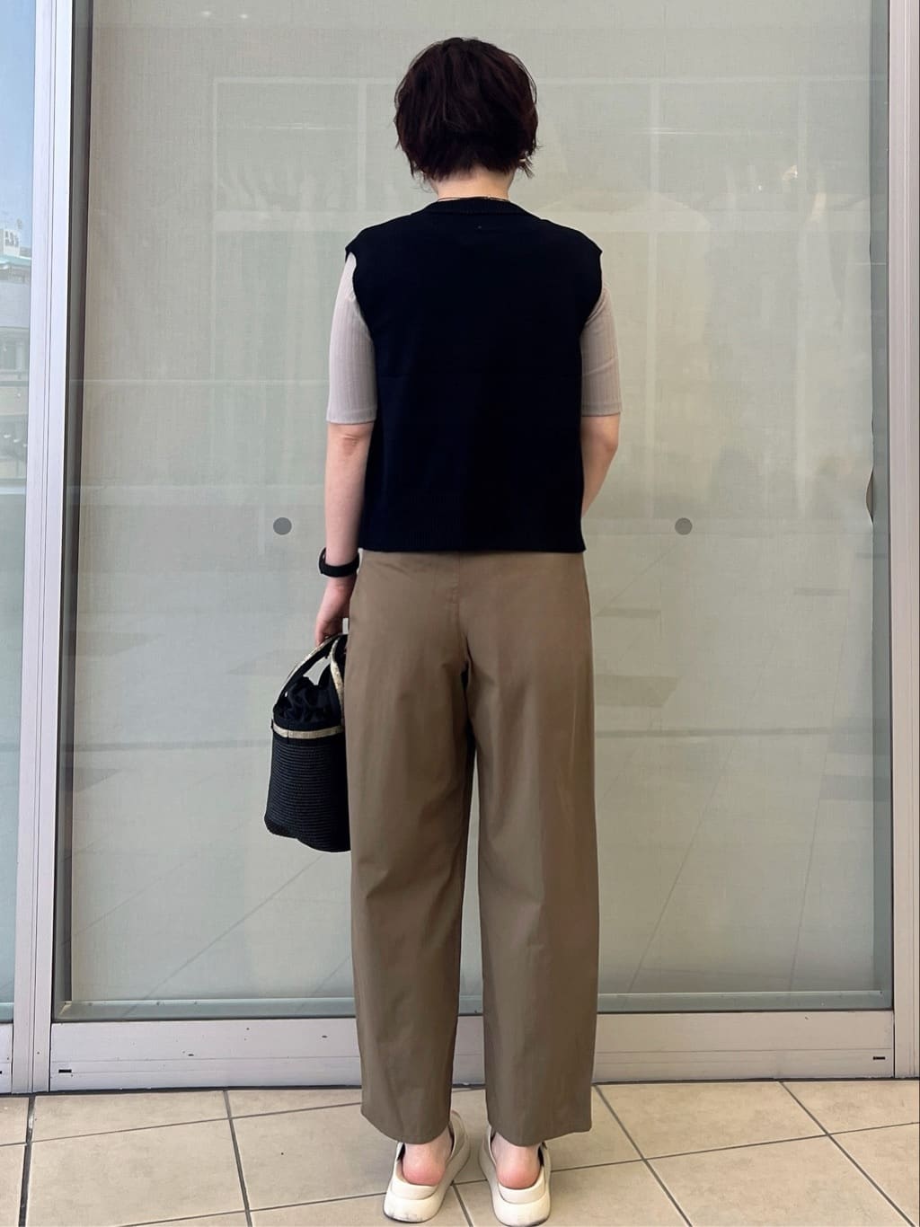yo-koさんの「OPAQUE.CLIP｜汗染み防止 ボートネックリブカットソー【洗濯機洗い可／抗ピル】」を使ったコーディネート