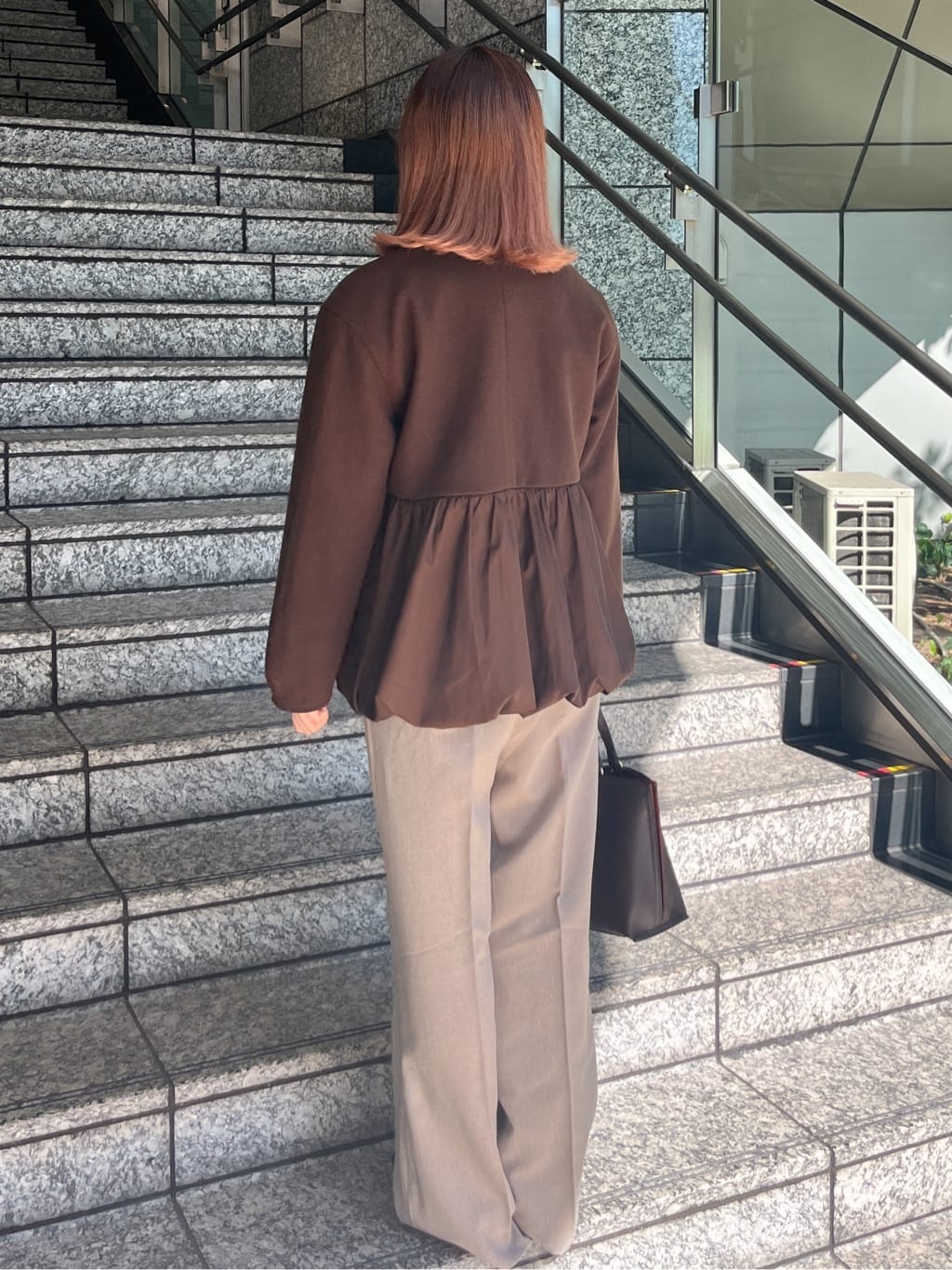 HANNAさんの「OPAQUE.CLIP｜ウールライクペプラムドッキングアウター【洗濯機洗い可】」を使ったコーディネート