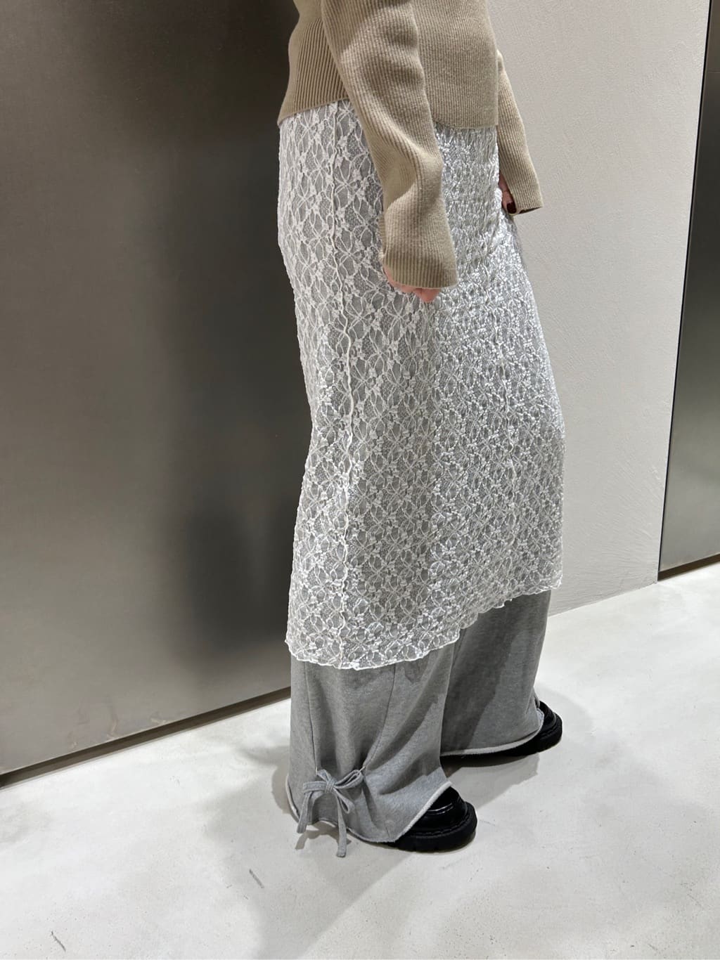 harunaさんの「CODE A｜femi gather rib knit」を使ったコーディネート