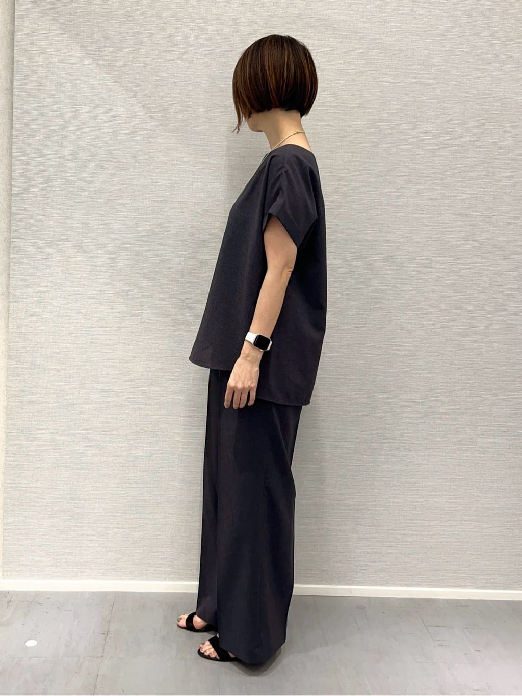 Shinakoさんの「UNTITLED｜【吸水速乾/洗える】ハーフスリーブジャケット」を使ったコーディネート
