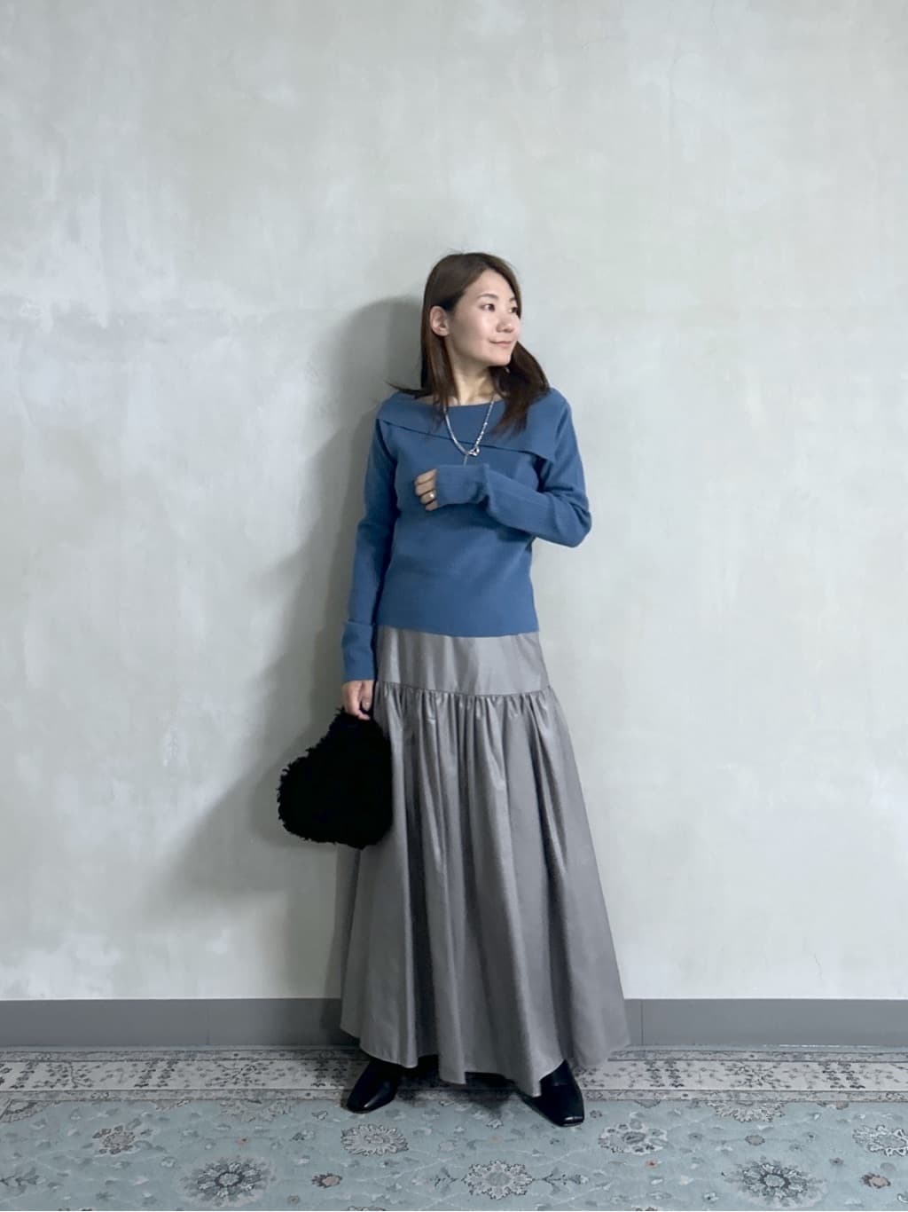takaさんの「INDIVI｜【再入荷】アシメオフショルニット」を使ったコーディネート
