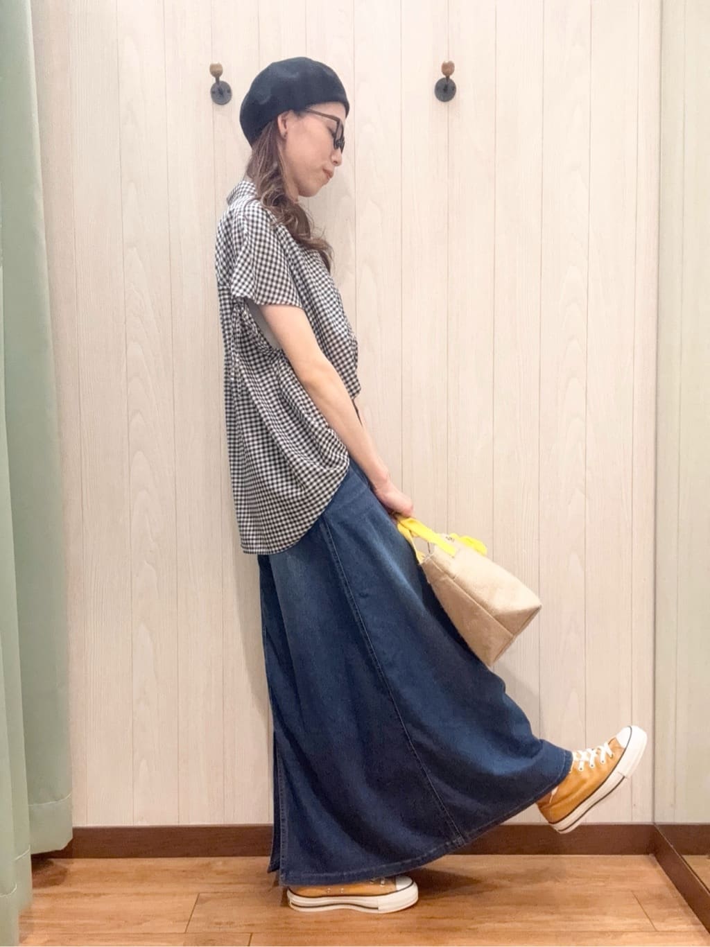 カンチャンさんの「SHOO･LA･RUE｜◆【S-LL/ひんやり】後ろ姿も抜かりなく インせず着られる バックギャザーシャツ」を使ったコーディネート