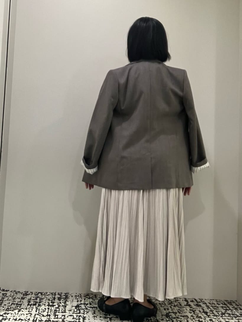 Mizukiさんの「UNTITLED｜【セットアップ可】ウールライク ダブルブレストジャケット」を使ったコーディネート