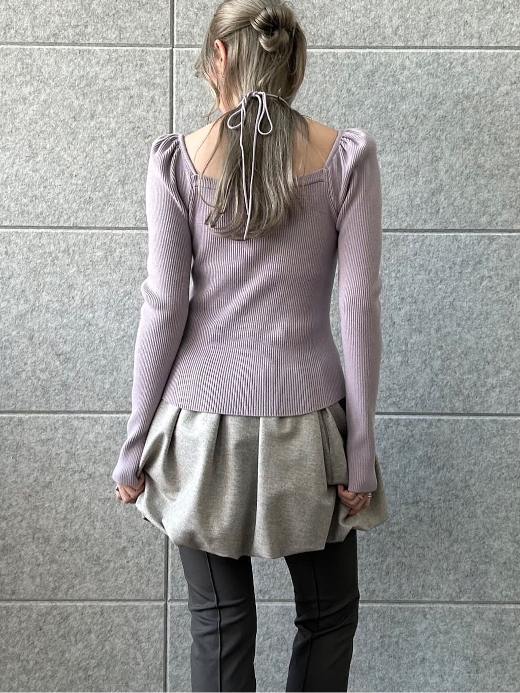 honoka Aさんの「CODE A｜femi gather rib knit」を使ったコーディネート