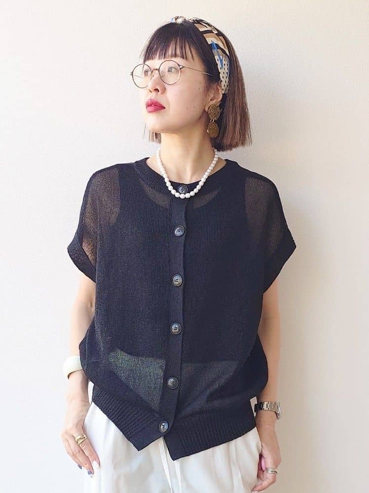 MUTSUKOさんの「UNTITLED｜コットンテレコタンクトップ」を使ったコーディネート