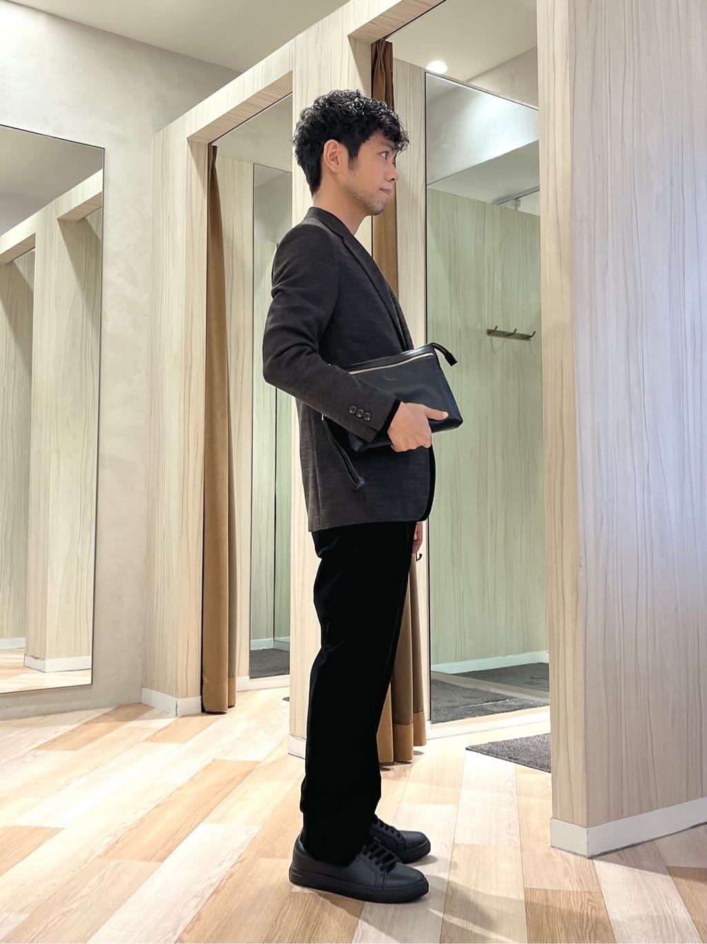 URAさんの「TAKEO KIKUCHI｜【Sサイズ～】ラッセルメッシュ ジャケット」を使ったコーディネート