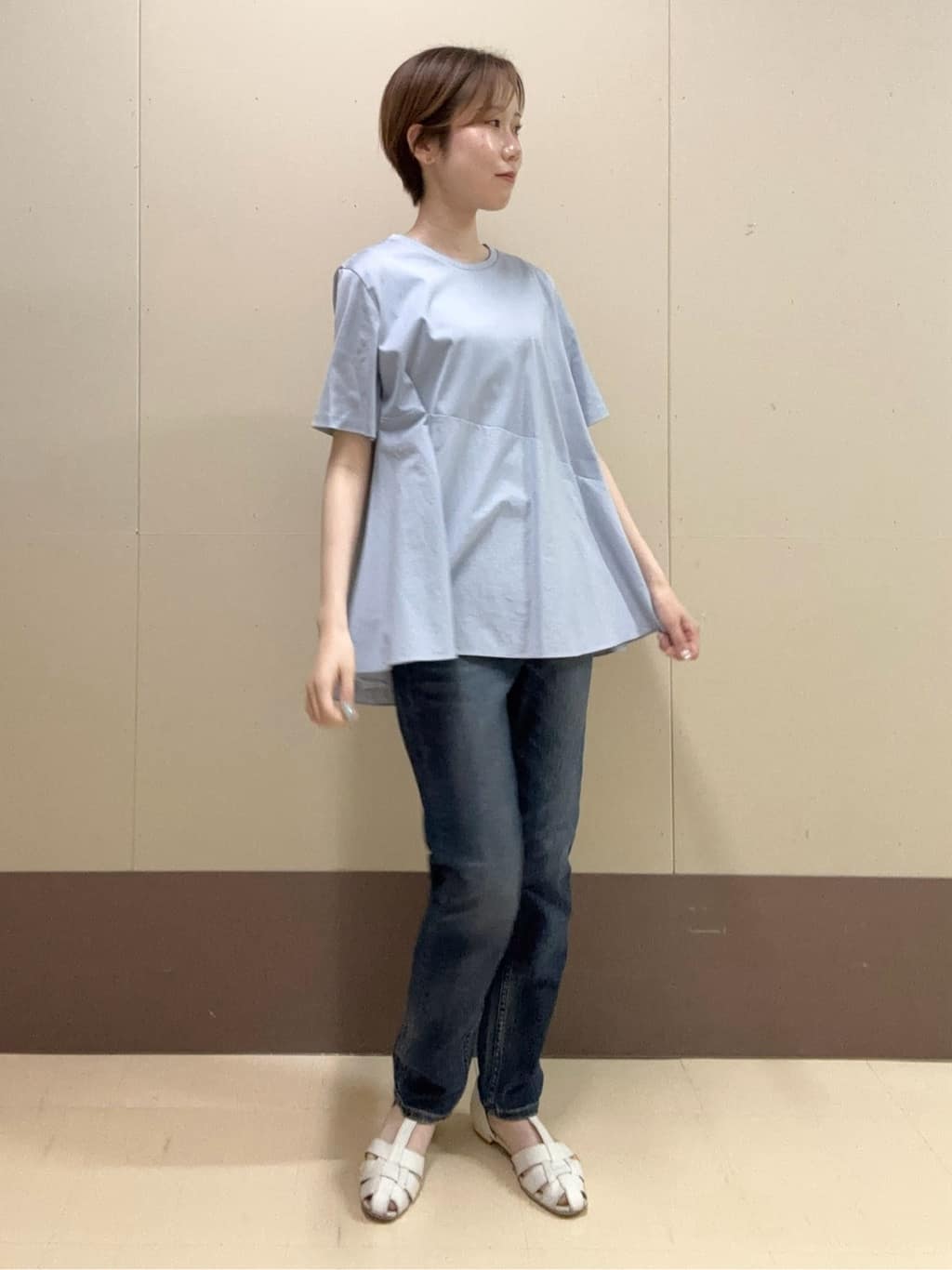 mioさんの「UNTITLED｜【Healthy DENIM&times;UNTITLED】別注 R Mrytle（リマートル）テーパードデニム」を使ったコーディネート