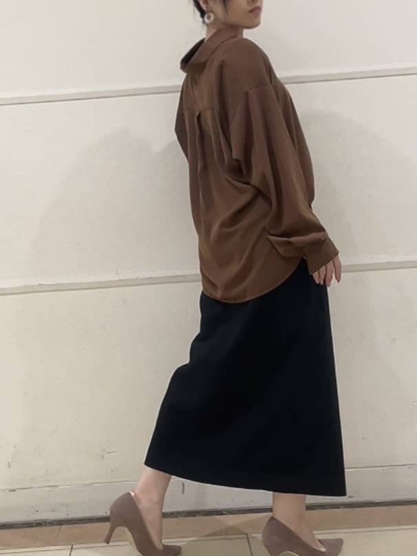 watanabeさんの「UNTITLED｜【セットアップ可/スキッパー/ゆったり】リラクパウダーシャツ」を使ったコーディネート