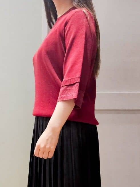 maiさんの「grove｜【ひんやり多機能】やわらかドライタッチ 袖口シアードッキングプルオーバー」を使ったコーディネート