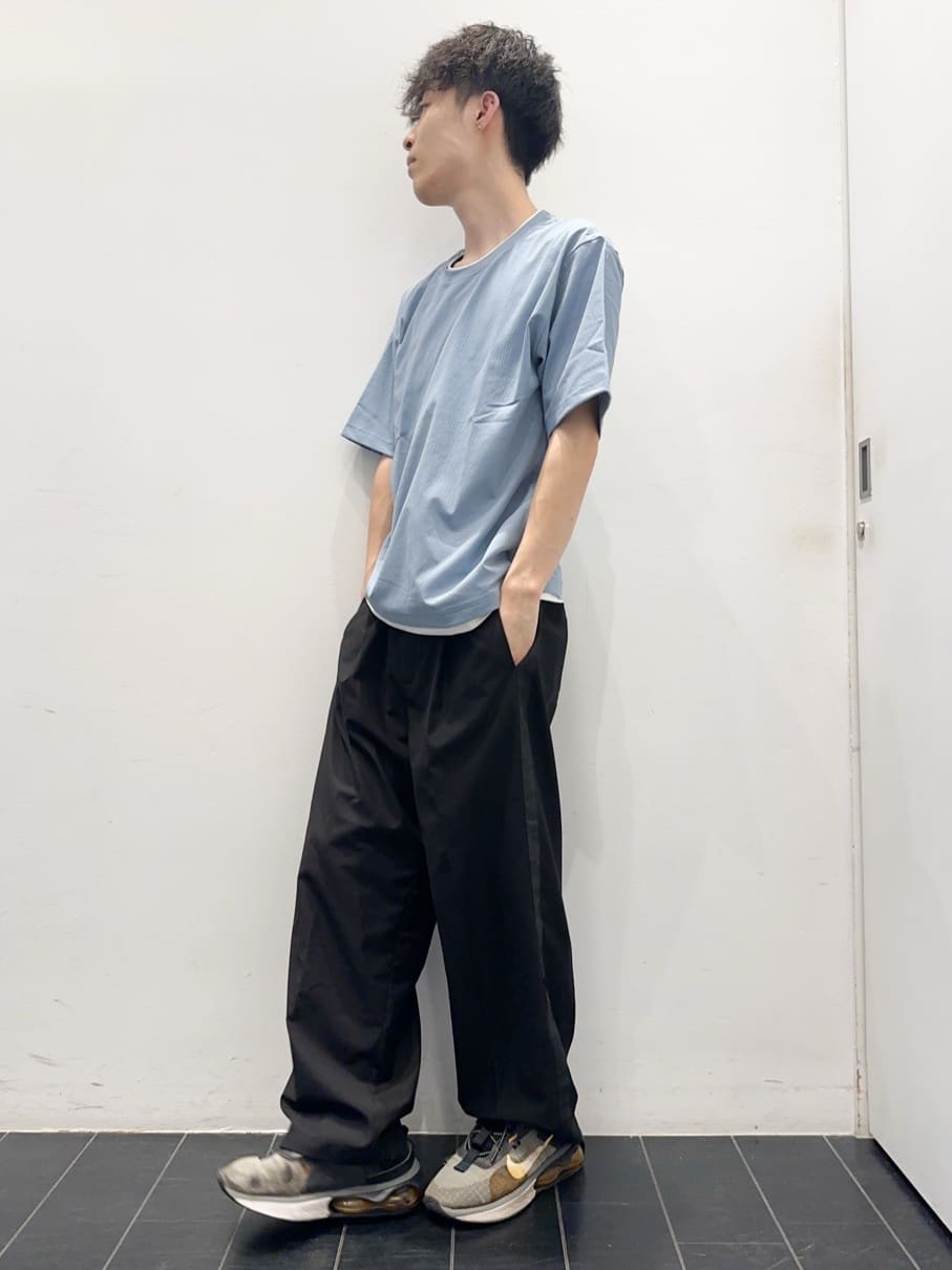 ちびちゃんさんの「THE SHOP TK｜楊柳フェイクレイヤード半袖Tシャツ 【吸水速乾/毛玉になりにくい/洗濯機OK】」を使ったコーディネート