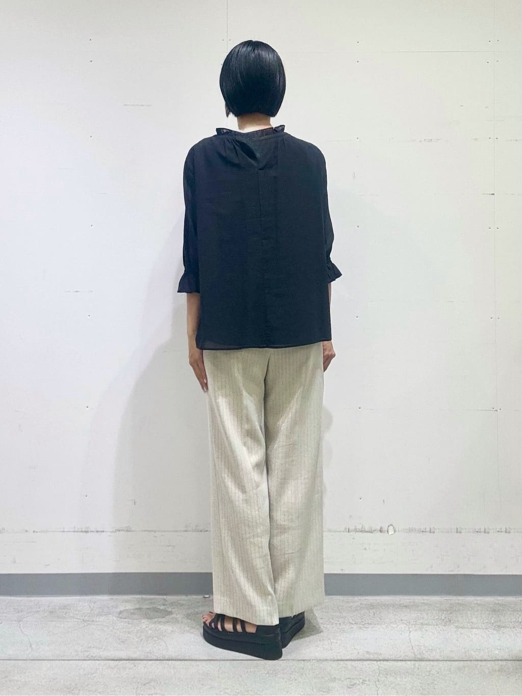 naoさんの「INDIVI｜【洗える/コットン】ピンタックシアーブラウス」を使ったコーディネート