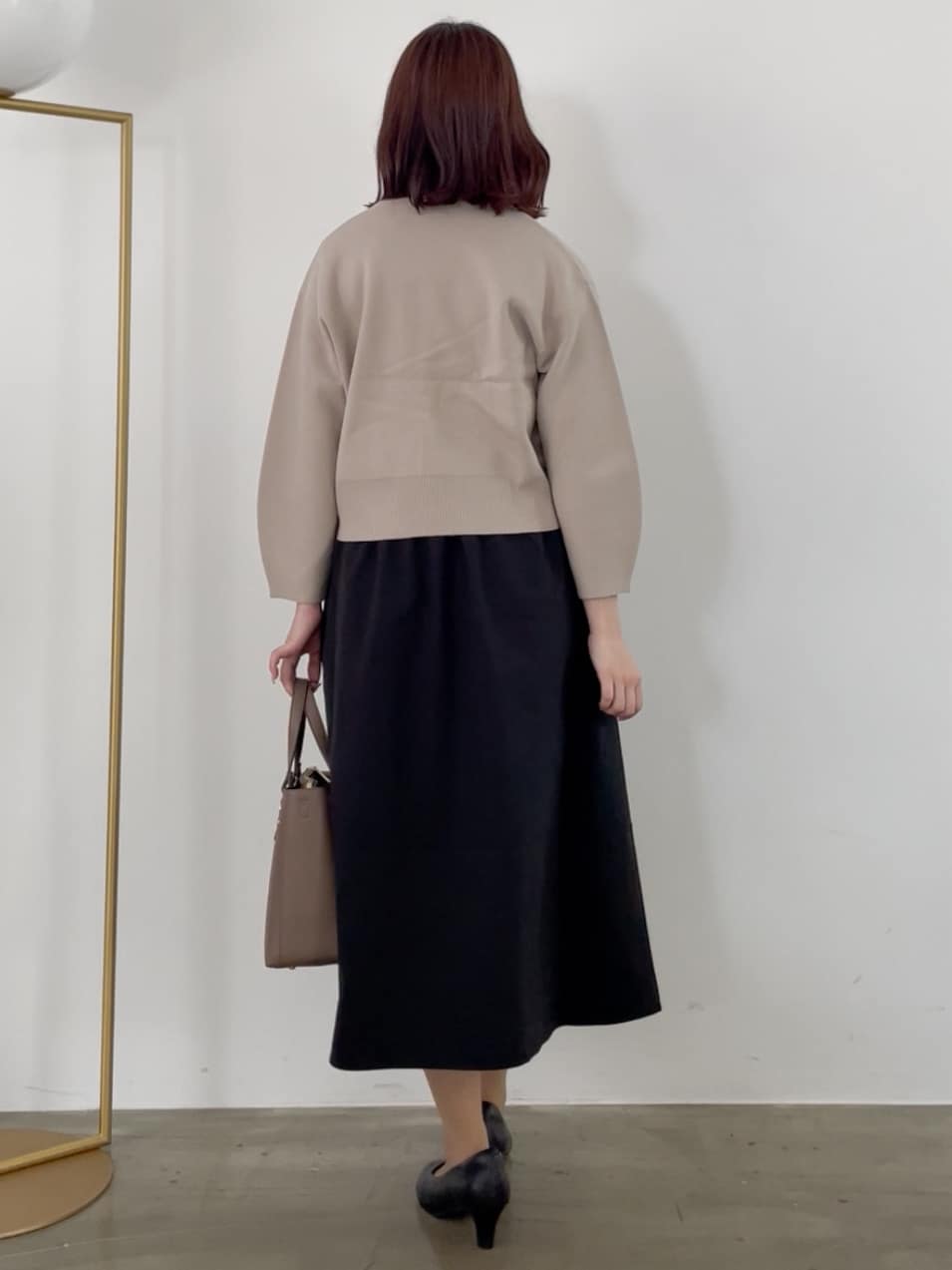 yukariさんの「Reflect｜【軽い羽織に◎／セットアップ可】パール調ボタン付きカーディガン」を使ったコーディネート