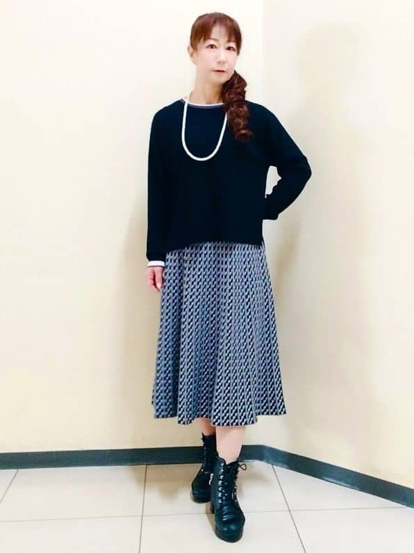 花さんの「Reflect｜【SS-4Lサイズ】フーデッドミドルダウンコート」を使ったコーディネート