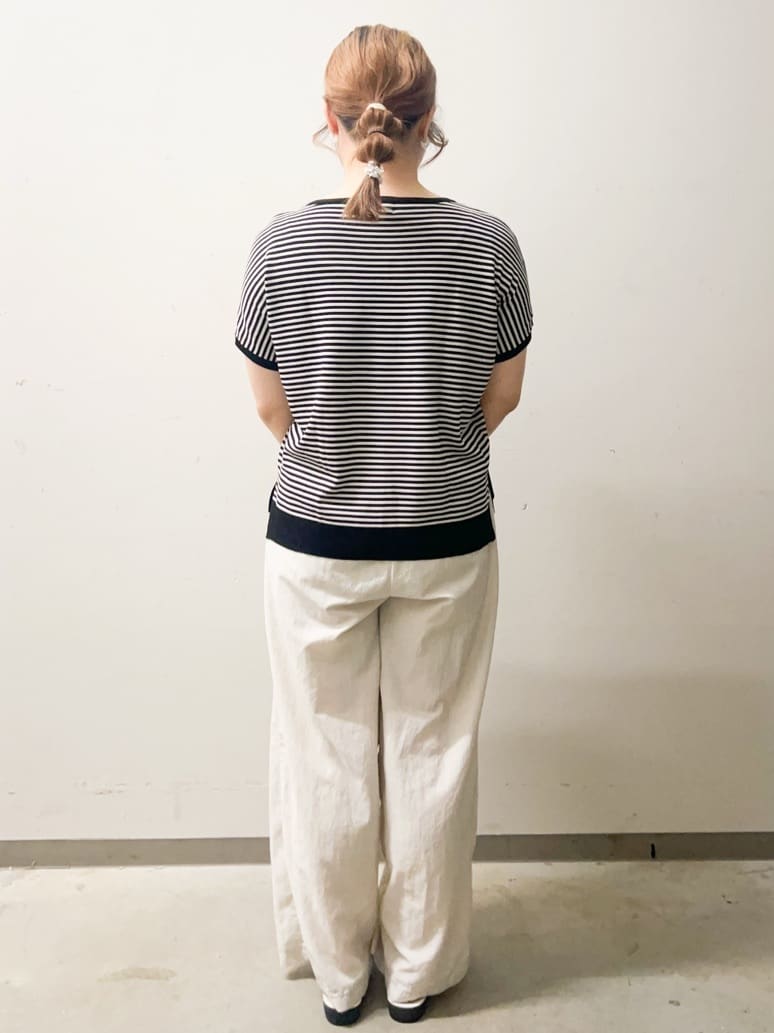 なかさんの「OPAQUE.CLIP｜《6色展開／S-LLサイズ》ドルマンスリーブニット【UV／接触冷感／洗濯機洗い可／抗ピル】」を使ったコーディネート