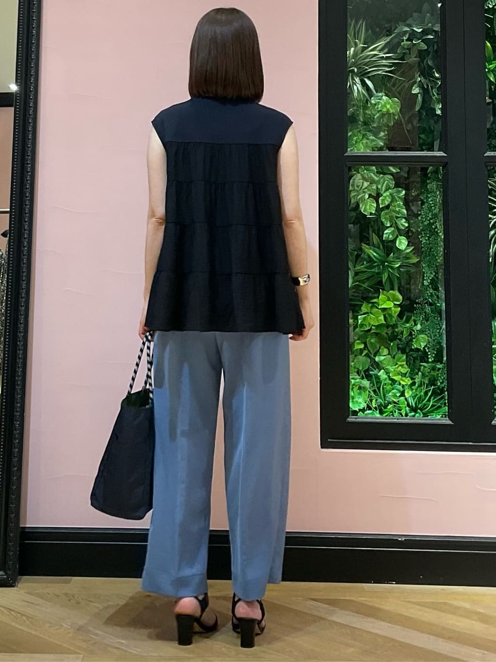 maruさんの「DRESSTERIOR｜◆【接触冷感/イージーケア】ティアードコンビカットソー」を使ったコーディネート