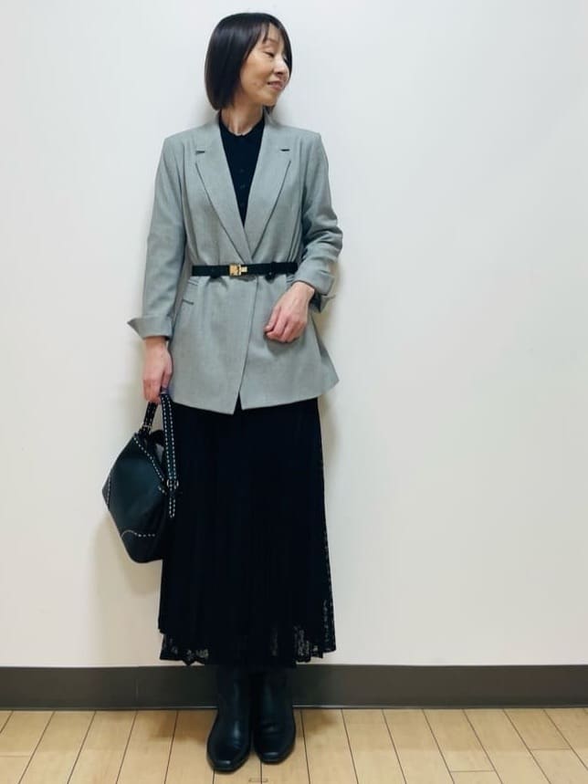 Riiさんの「Reflect｜【透けにくい◎】衿付き七分袖ニット」を使ったコーディネート