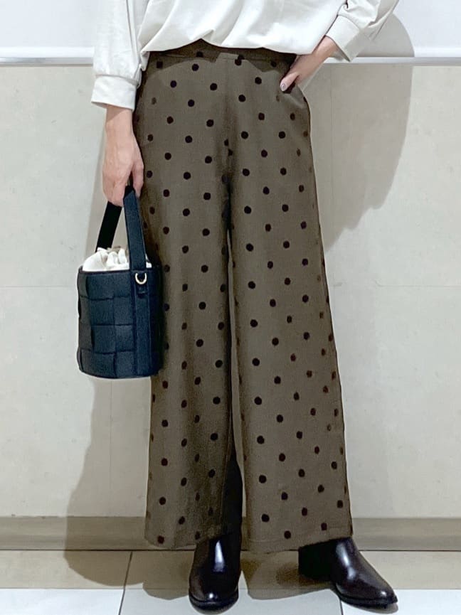 eriko さんの「Dessin｜【洗える】箔プリントロングTシャツ」を使ったコーディネート
