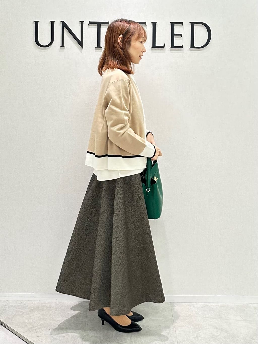 Miwaさんの「UNTITLED｜【アンサンブル可/ジャケット風】ウールミラノリブカーディガン」を使ったコーディネート
