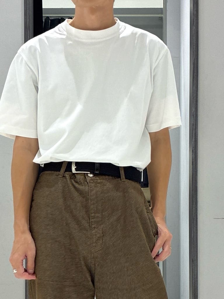 わいずみさんの「TAKEO KIKUCHI｜【COOL CITY WEAR】エアートール オープンカラーシャツ /接触冷感・通気性」を使ったコーディネート