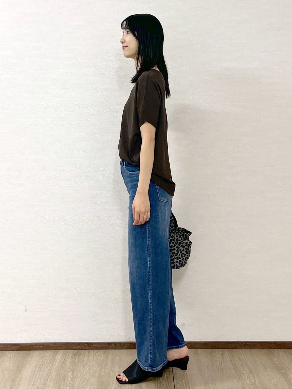 sachikoさんの「OPAQUE.CLIP｜《6色展開／S-LLサイズ》ドルマンスリーブニット【UV／接触冷感／洗濯機洗い可／抗ピル】」を使ったコーディネート
