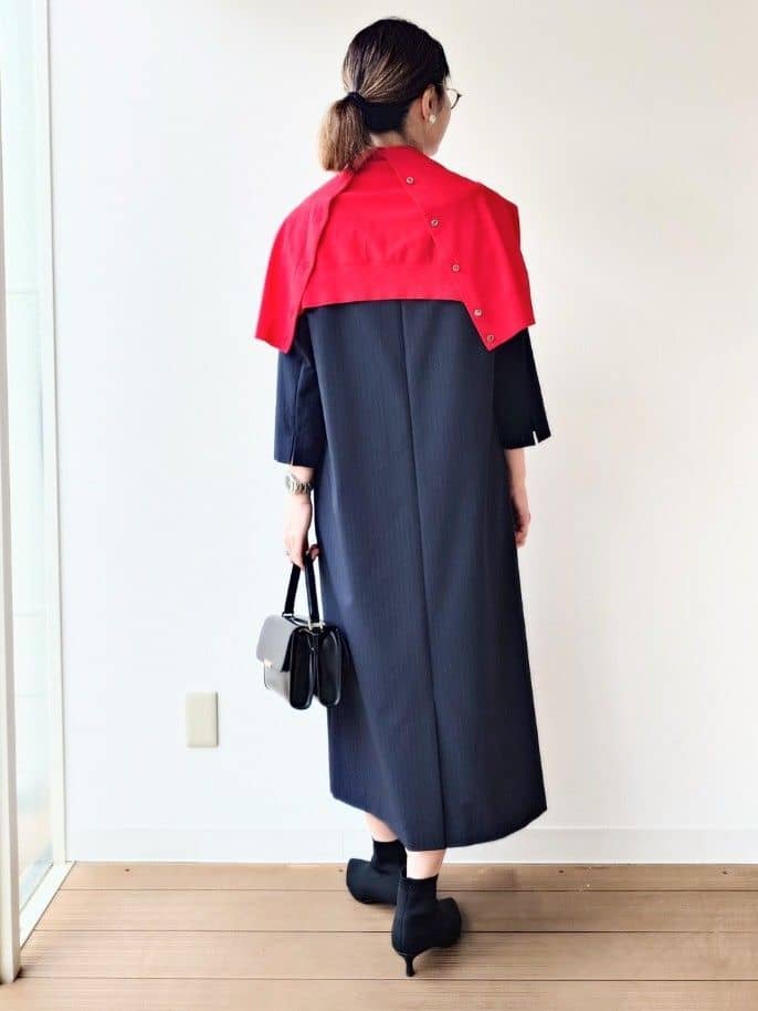 MUTSUKOさんの「UNTITLED｜【アレンジ自在】ロングパール調ネックレス」を使ったコーディネート