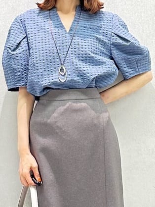 Miwaさんの「UNTITLED｜ビッグオーバルネックレス」を使ったコーディネート