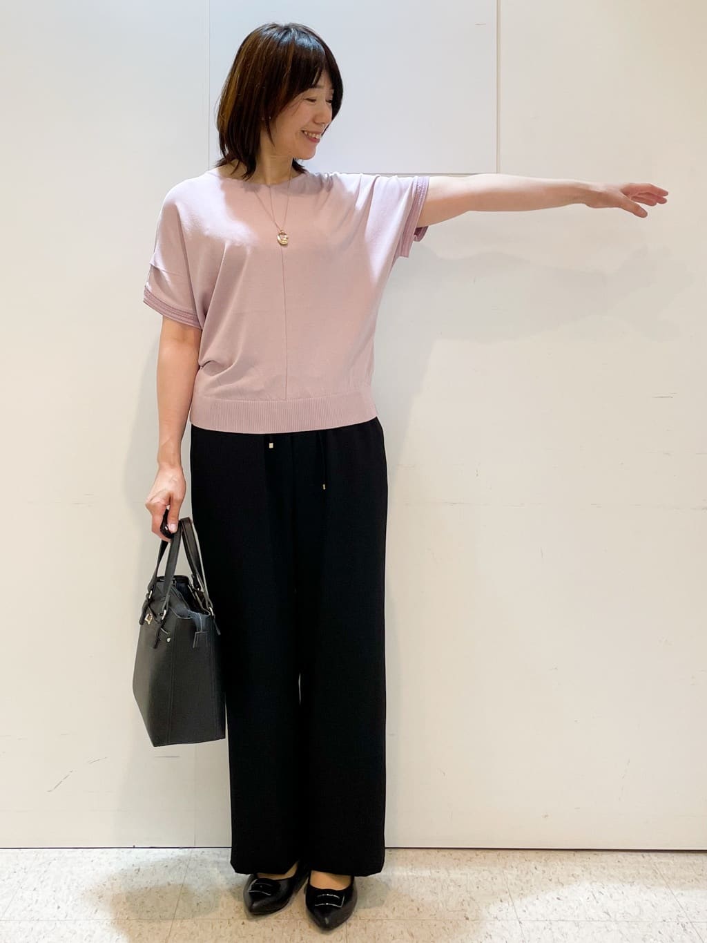 めいさんの「Reflect｜【選べる7色◎／手洗い可／二の腕カバー】半袖ニット」を使ったコーディネート