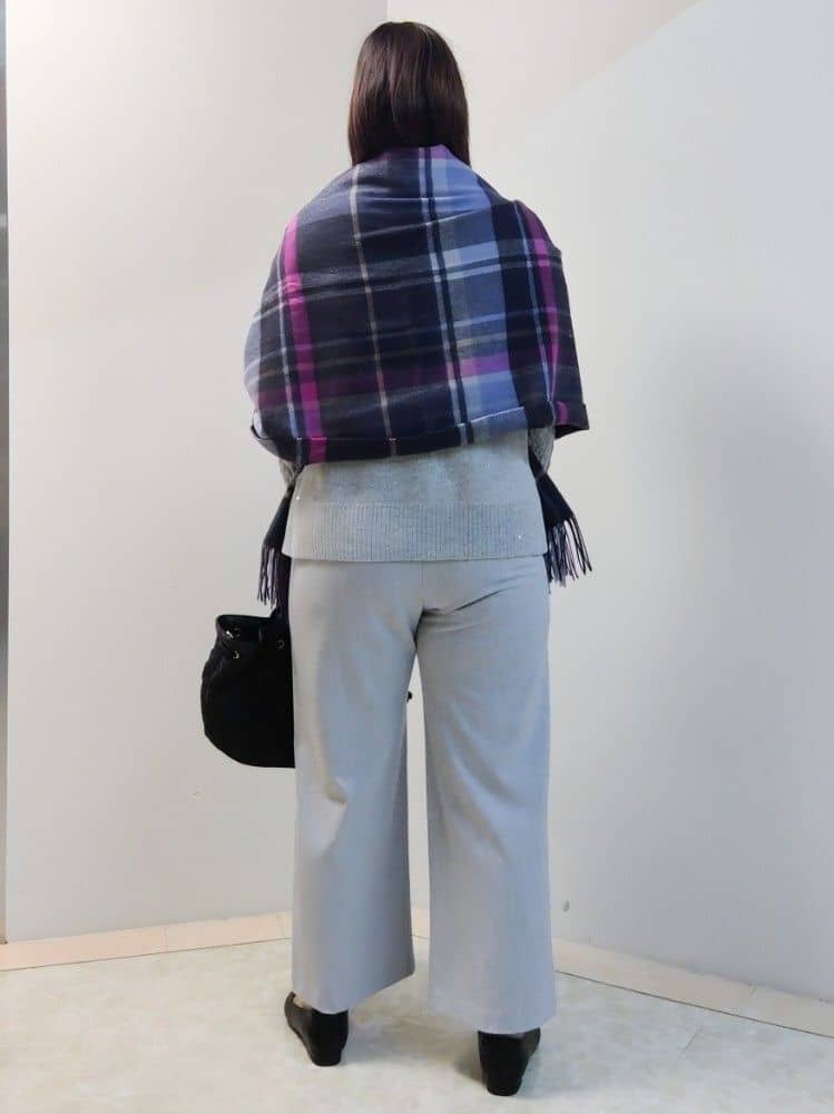 エリさんの「Reflect｜【ウエスト総ゴム】ワイドストレートパンツ」を使ったコーディネート