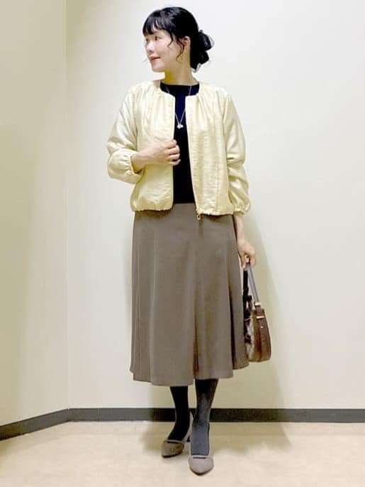  beni_gingerさんの「Reflect｜【選べる8色／スカートにもパンツにも◎】ウール混ボートネックニット」を使ったコーディネート