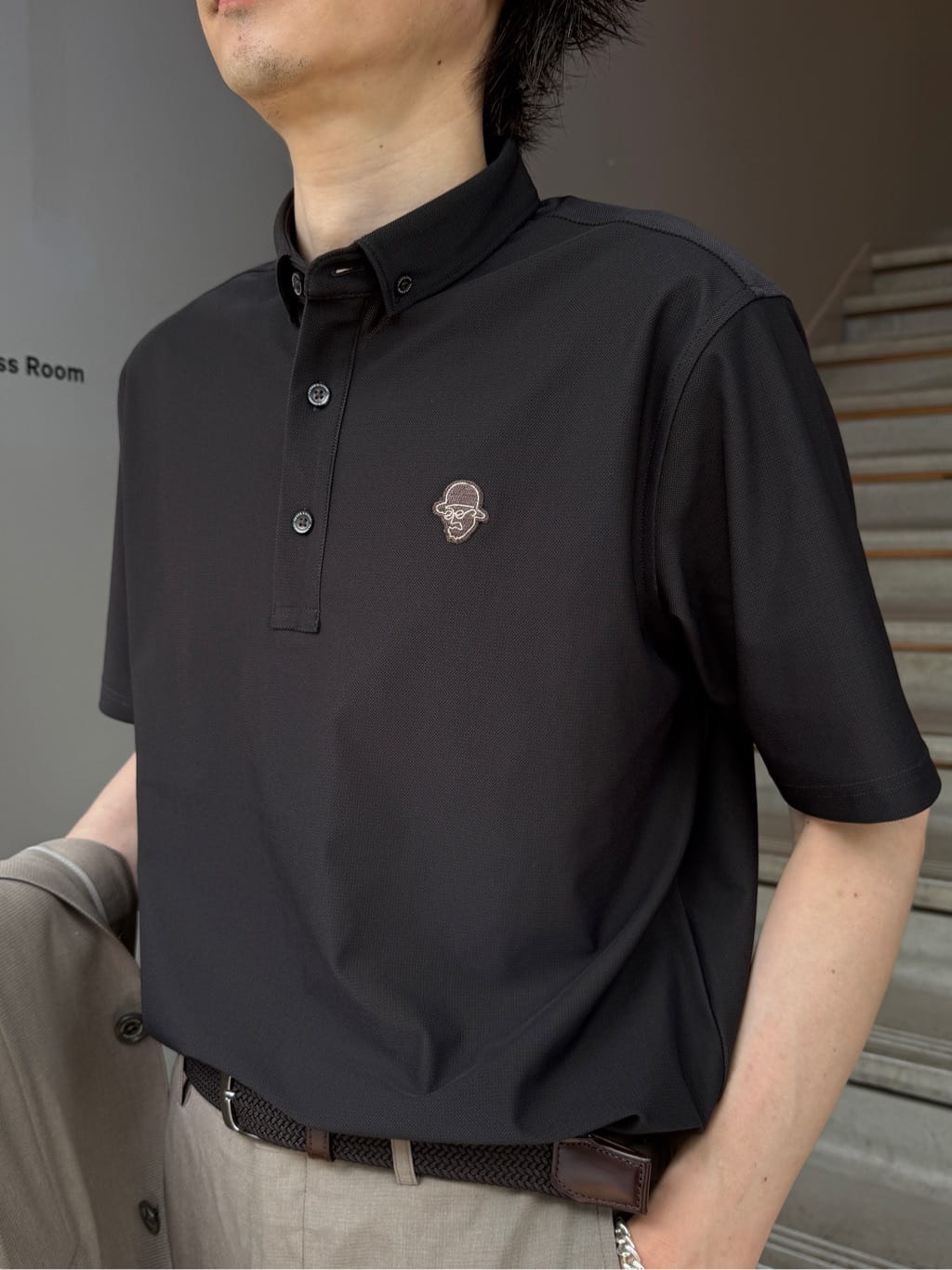 Shintaroさんの「TAKEO KIKUCHI｜【COOL CITY WEAR】エアートール ポロシャツ /接触冷感・通気性」を使ったコーディネート