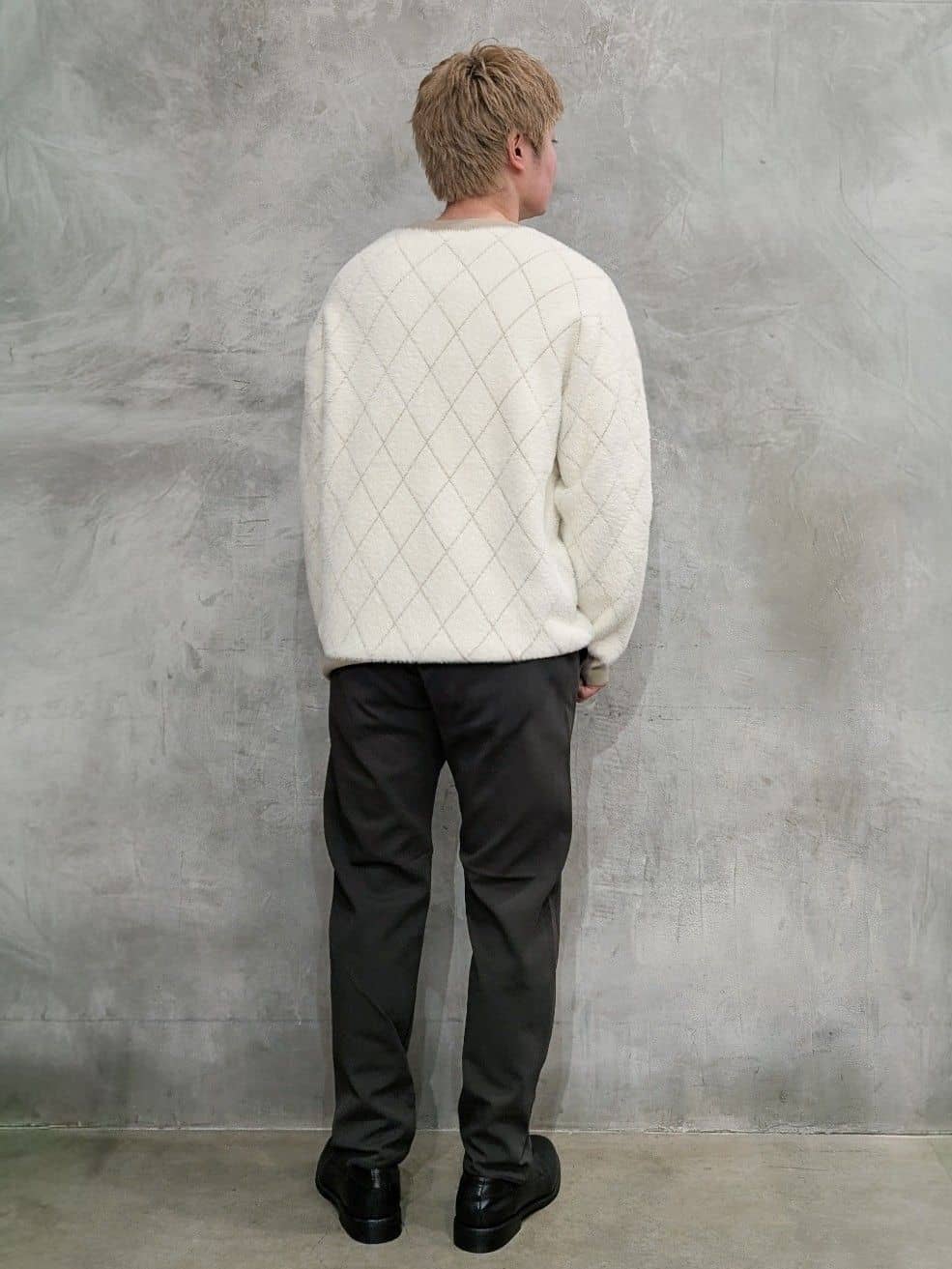 daiさんの「THE SHOP TK｜【ふんわり心地いい肌触り】　ダイヤ柄シャギーニット」を使ったコーディネート